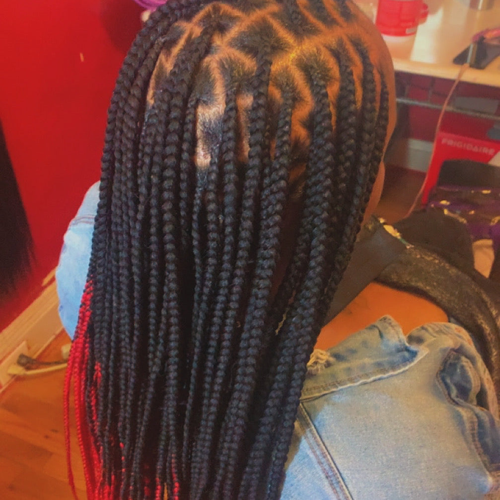 Small Extra Length Knotless Braids