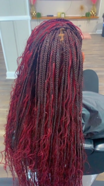 Boho Small Butt Length Knotless Braids