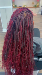 Boho Small Butt Length Knotless Braids