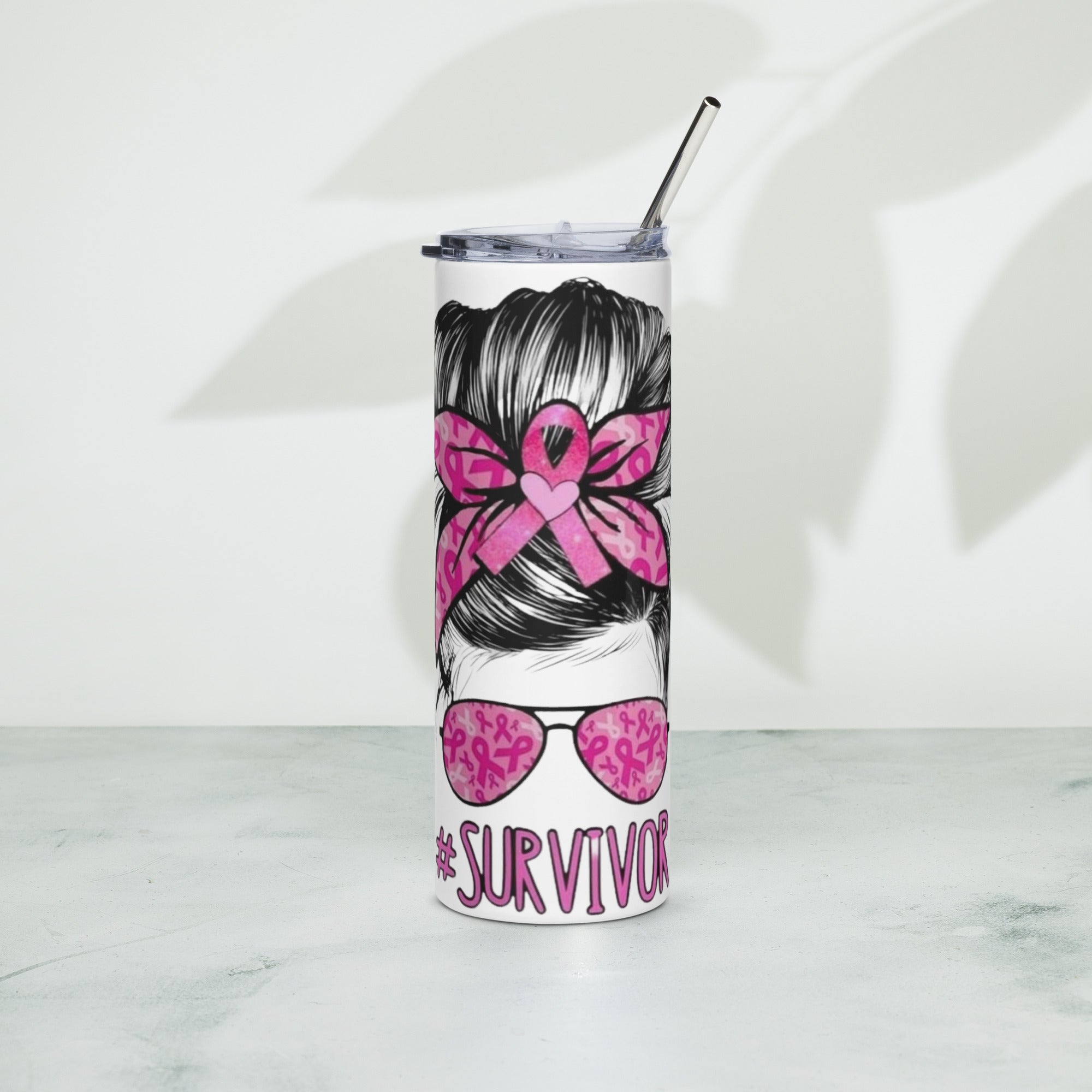 Breast Cancer "SURVIVOR" Sublimation Tumbler
