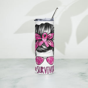 Breast Cancer "SURVIVOR" Sublimation Tumbler